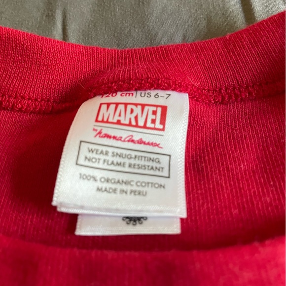 Hanna Andersson Marvel Spider-Man pajamas size 6-7 - Picture 4 of 5